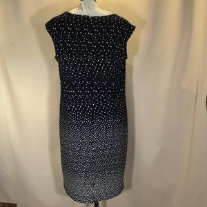 COPY - I LE, Blue with white polka dots, Sleeveless